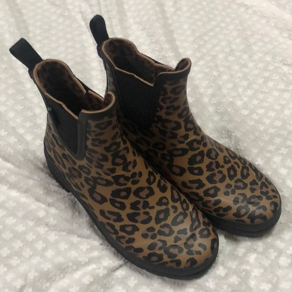 Tretorn Lina 2 Rain Boot Leopard Animal Print - Picture 2 of 10